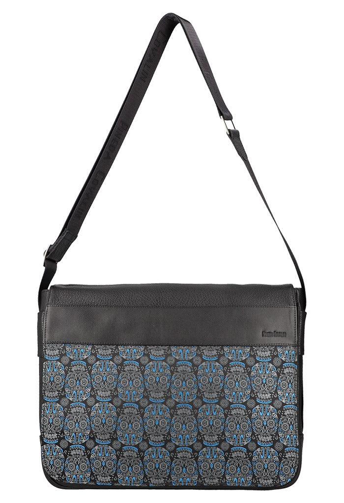 Porta Laptop Cheeh Tzompantli Azul