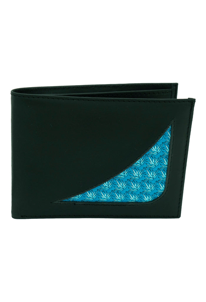 Cartera Metstli Negro Agave-22 Azul Acero