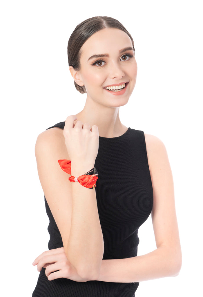 Pulsera Hoop Chiles Secos Rojo