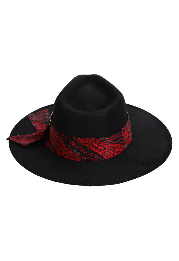 Sombrero Cehuallotl Negro Libélula Negro/Rojo