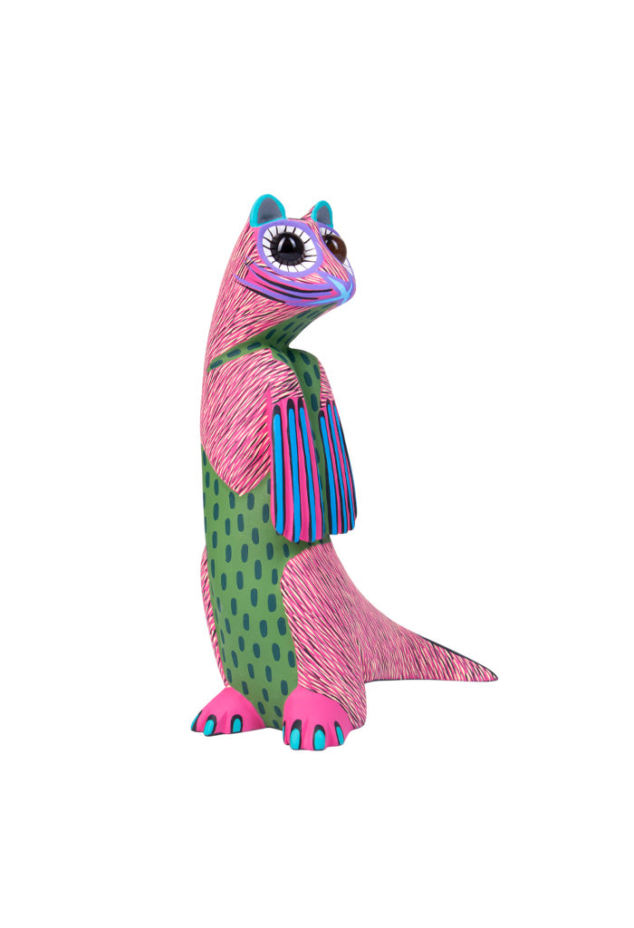 Alebrije Nutria Chico Rosa