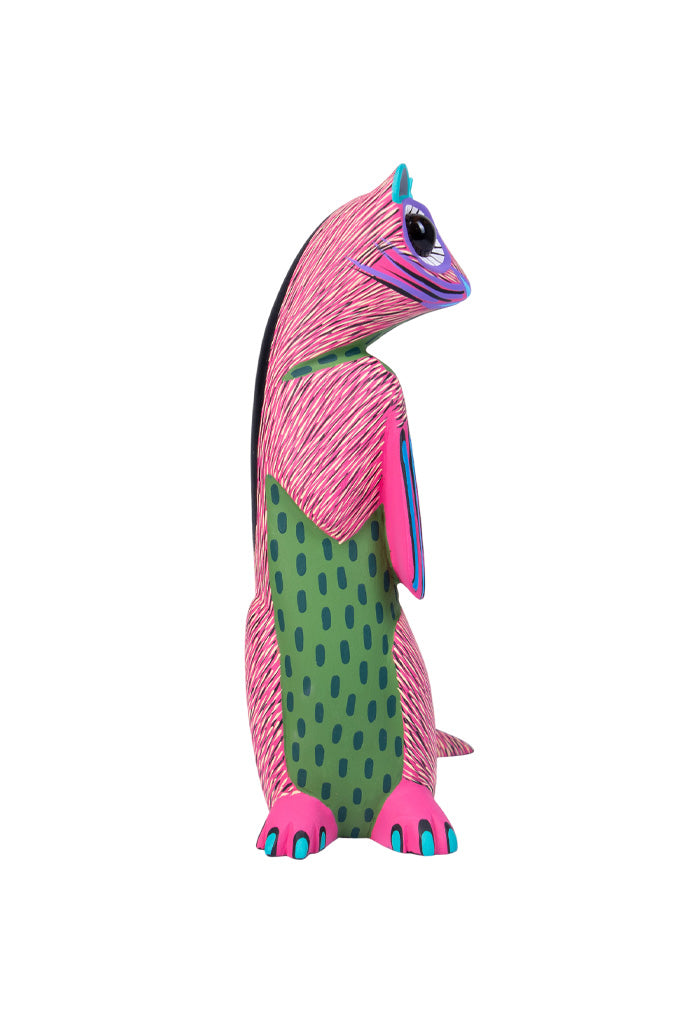 Alebrije Nutria Chico Rosa