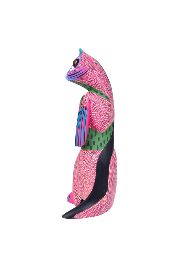 Alebrije Nutria Chico Rosa