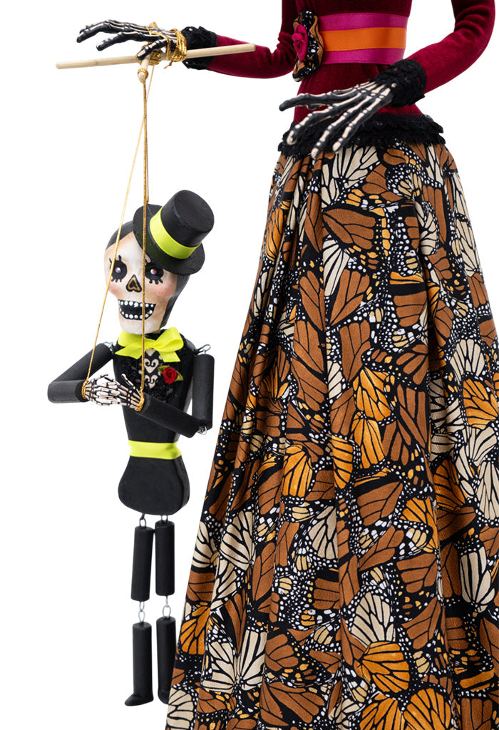 Catrina Titiritera 75 cm Mariposa Monarca