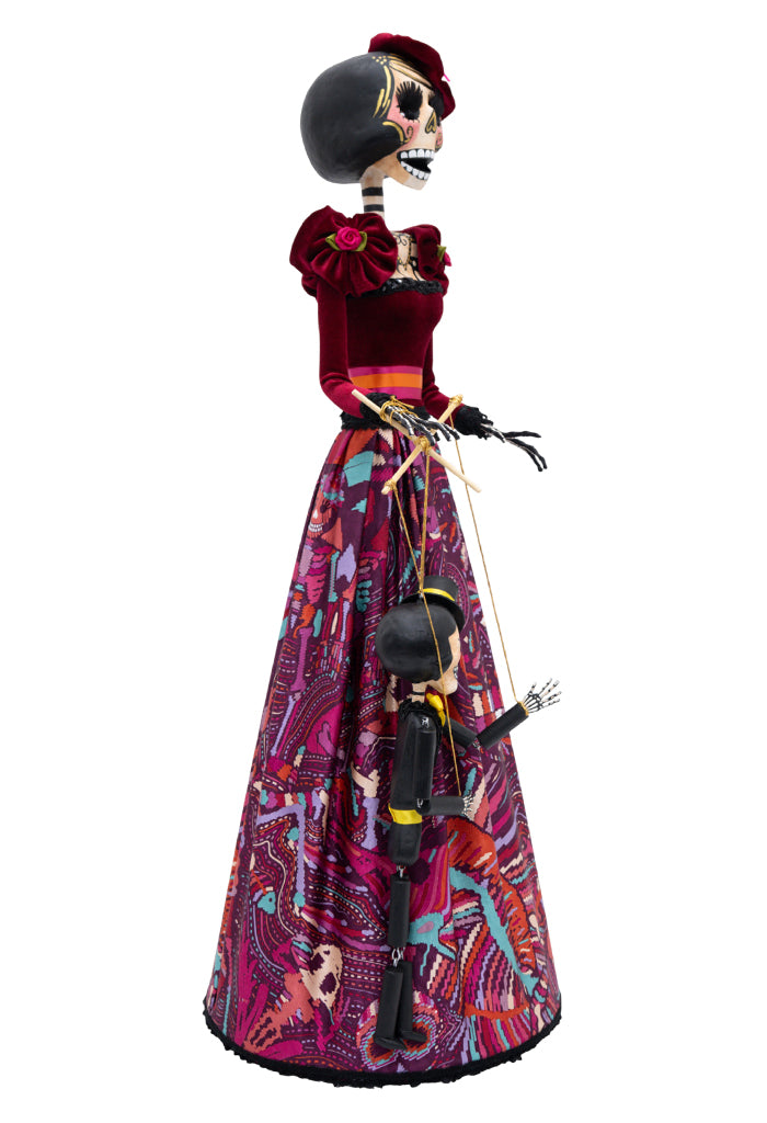 Catrina Titiritera 75 cm  Viaje al Mictlán