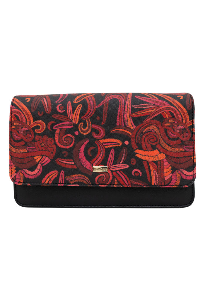 Bolsa Kalan Quetzalcóatl Negro/Rojo