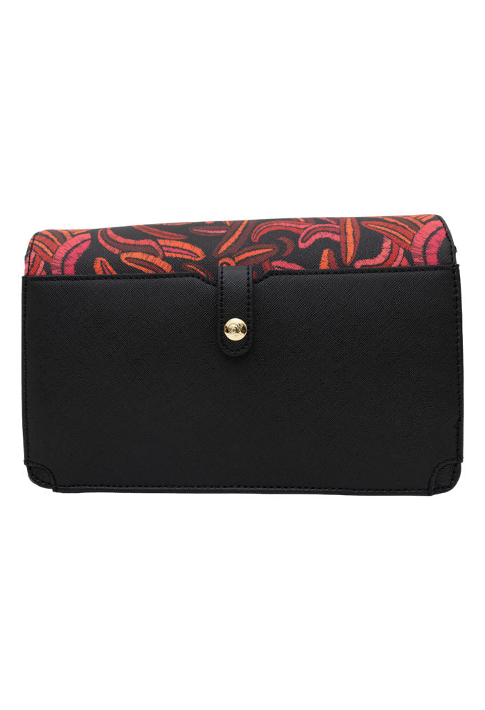 Bolsa Kalan Quetzalcóatl Negro/Rojo