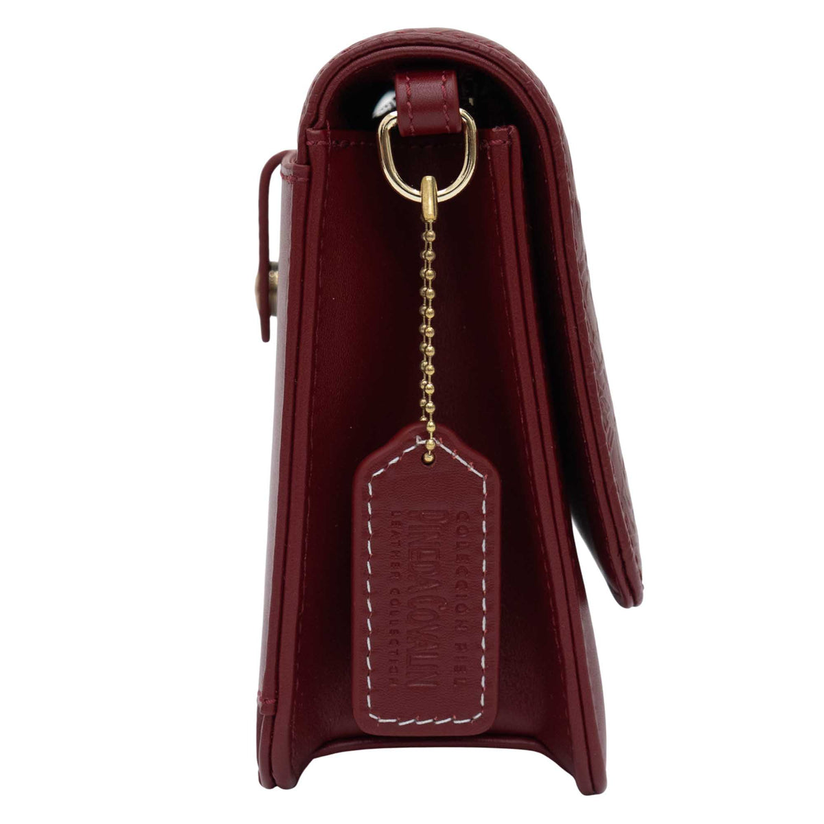 Bolsa Kalan  Piel Grabado Cempasúchil