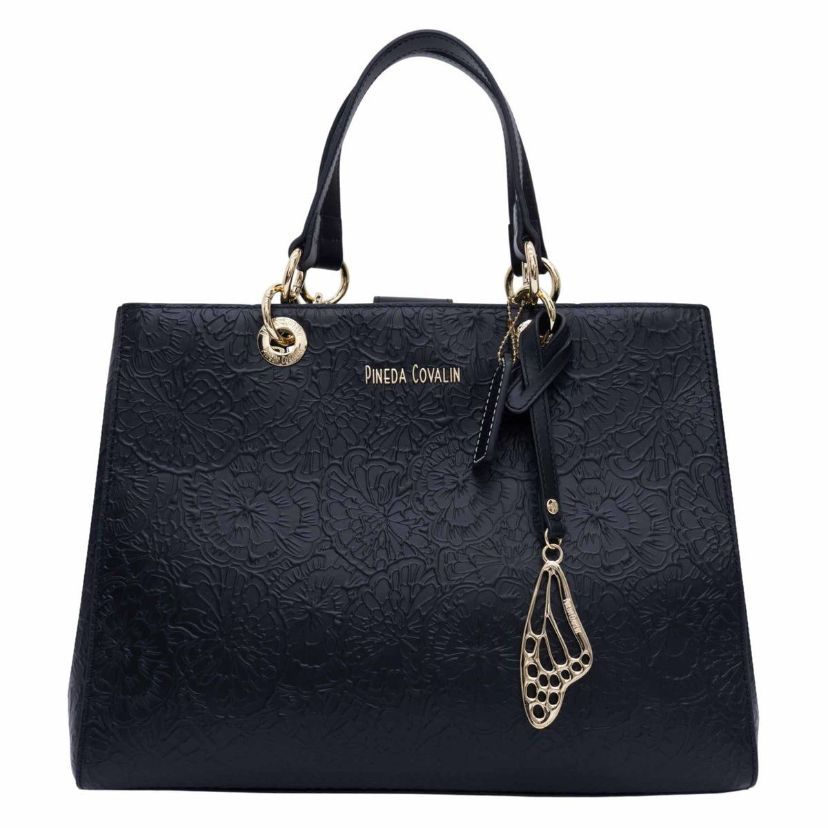Bolsa Kaxan Piel Grabado Cempasúchil
