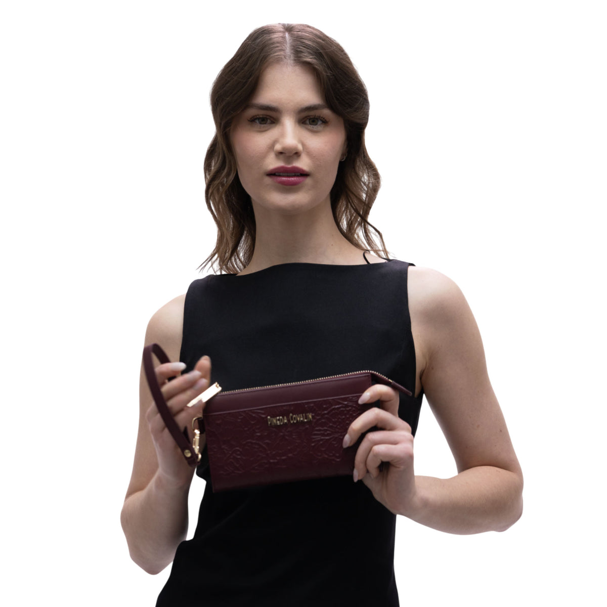 Bolsa Chéen Piel Grabado Cempasúchil