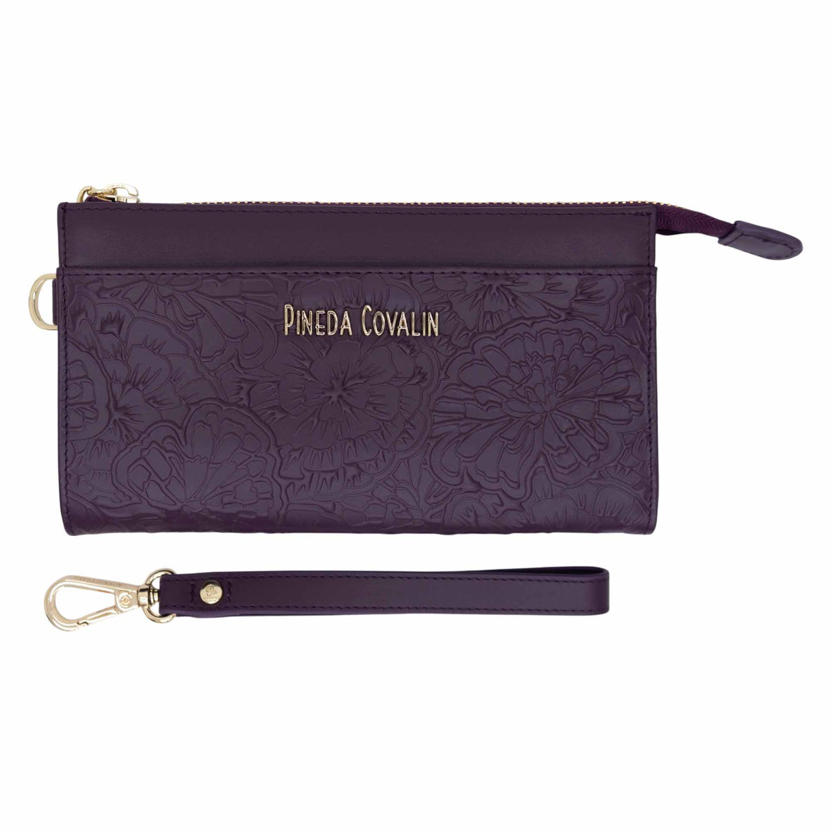Bolsa Chéen Piel Grabado Cempasúchil