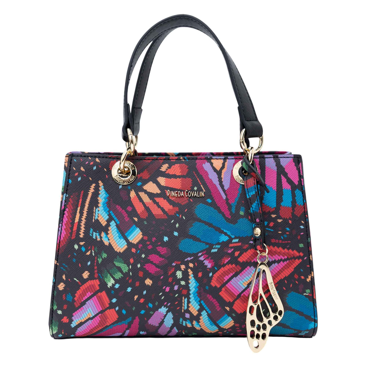 Mini Satchel Kaxan Saffiano Mariposa Bordada