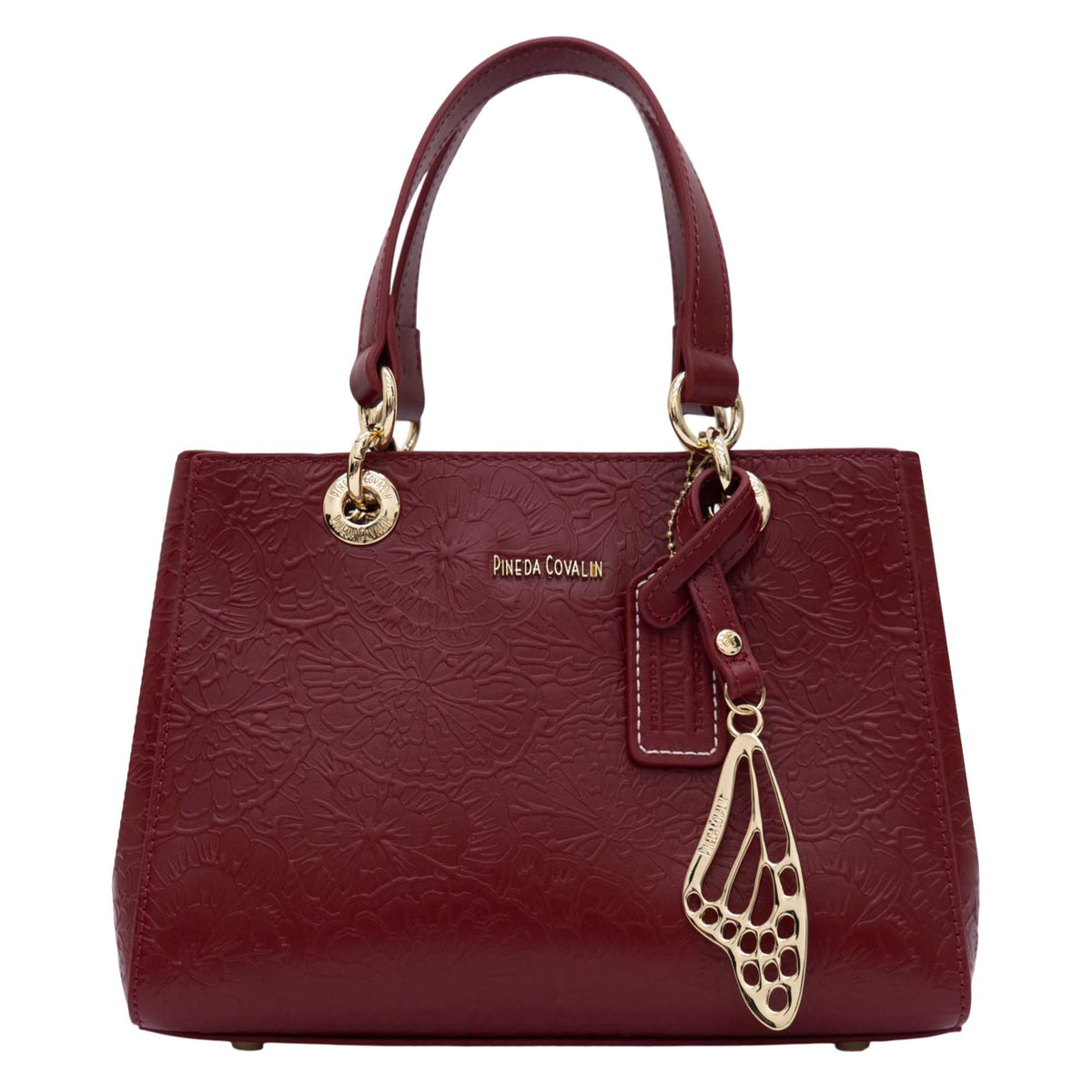 Mini Satchel Kaxan Piel Grabado Cempasúchil