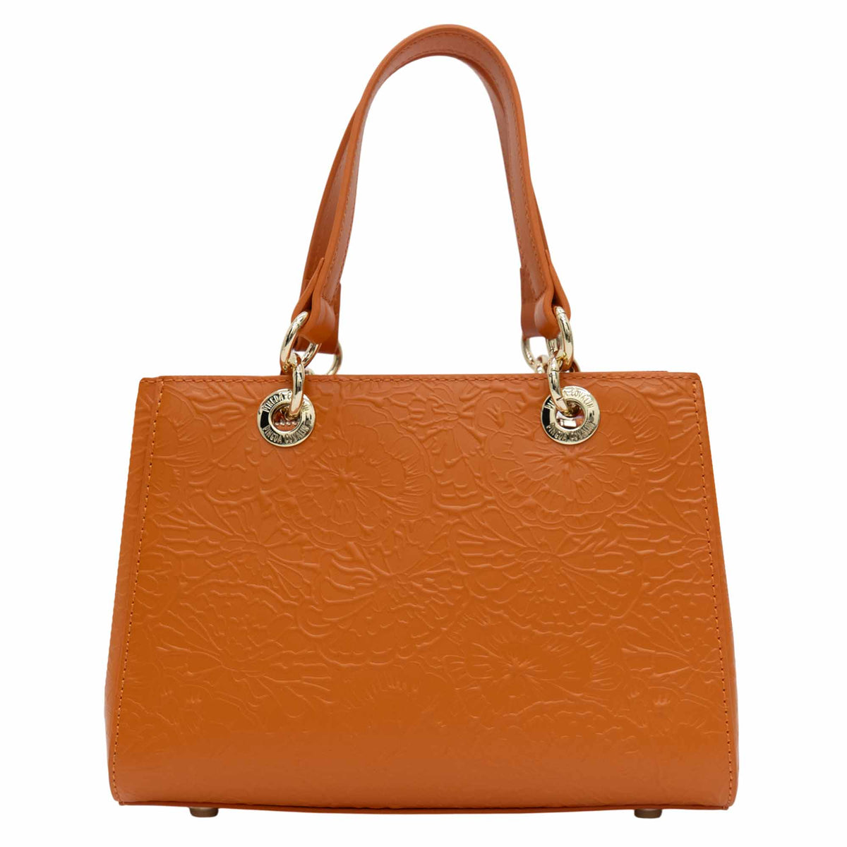 Mini Satchel Kaxan Piel Grabado Cempasúchil