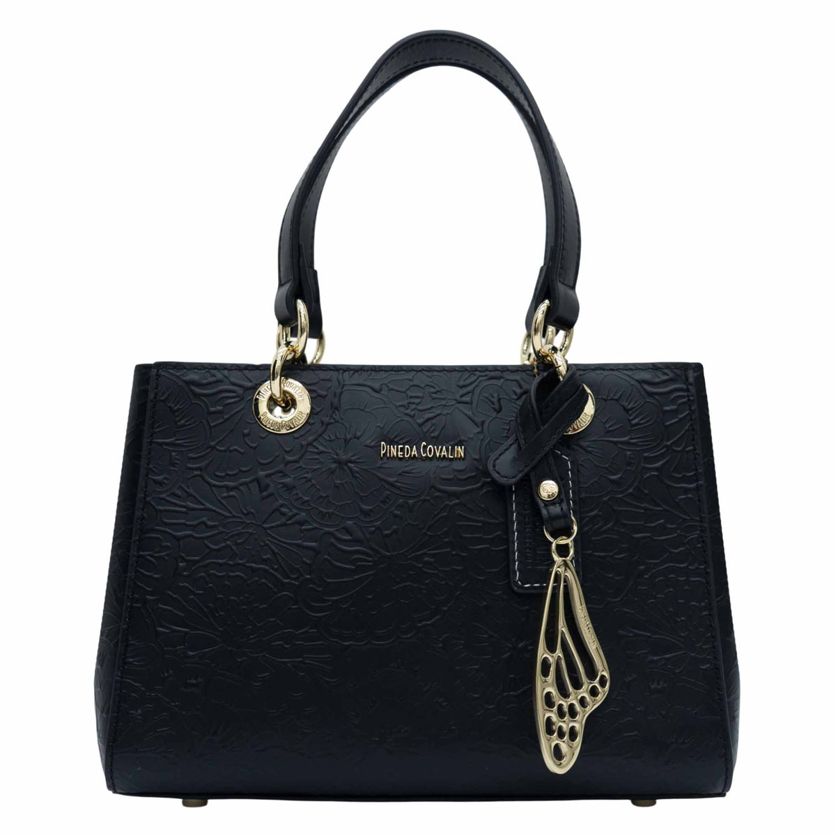 Mini Satchel Kaxan Piel Grabado Cempasúchil