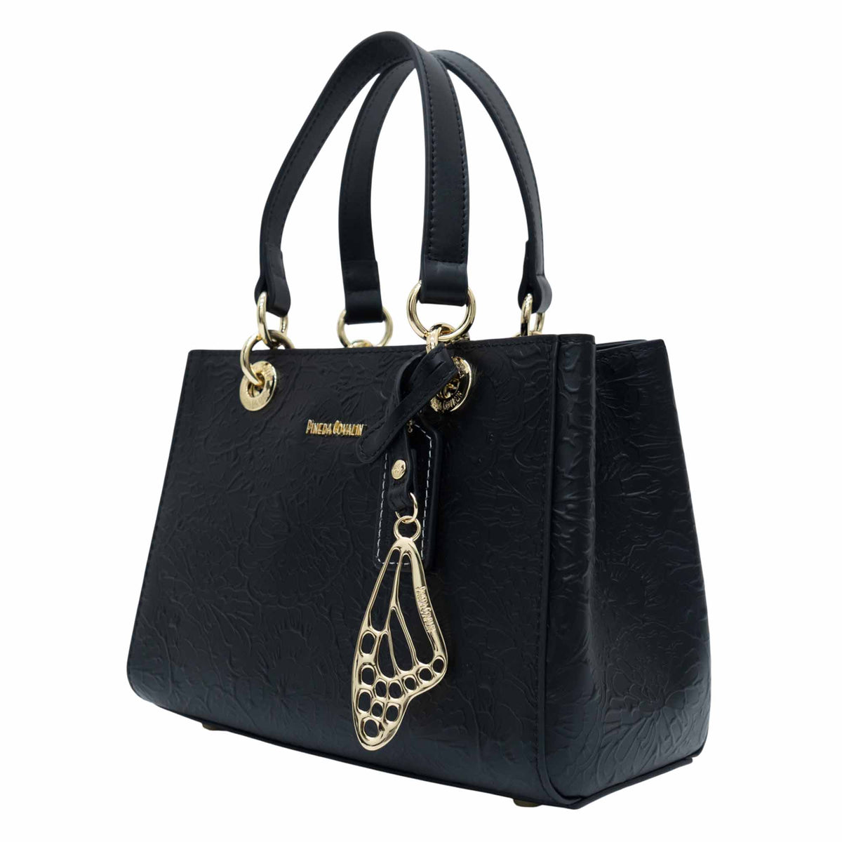 Mini Satchel Kaxan Piel Grabado Cempasúchil