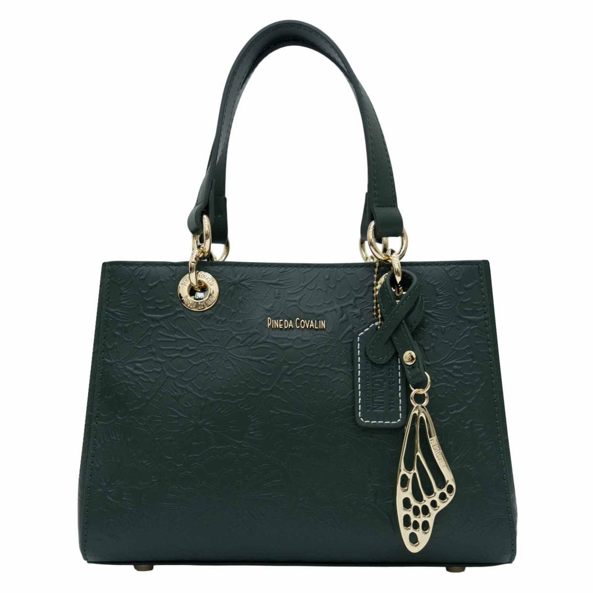 Mini Satchel Kaxan Piel Grabado Cempasúchil