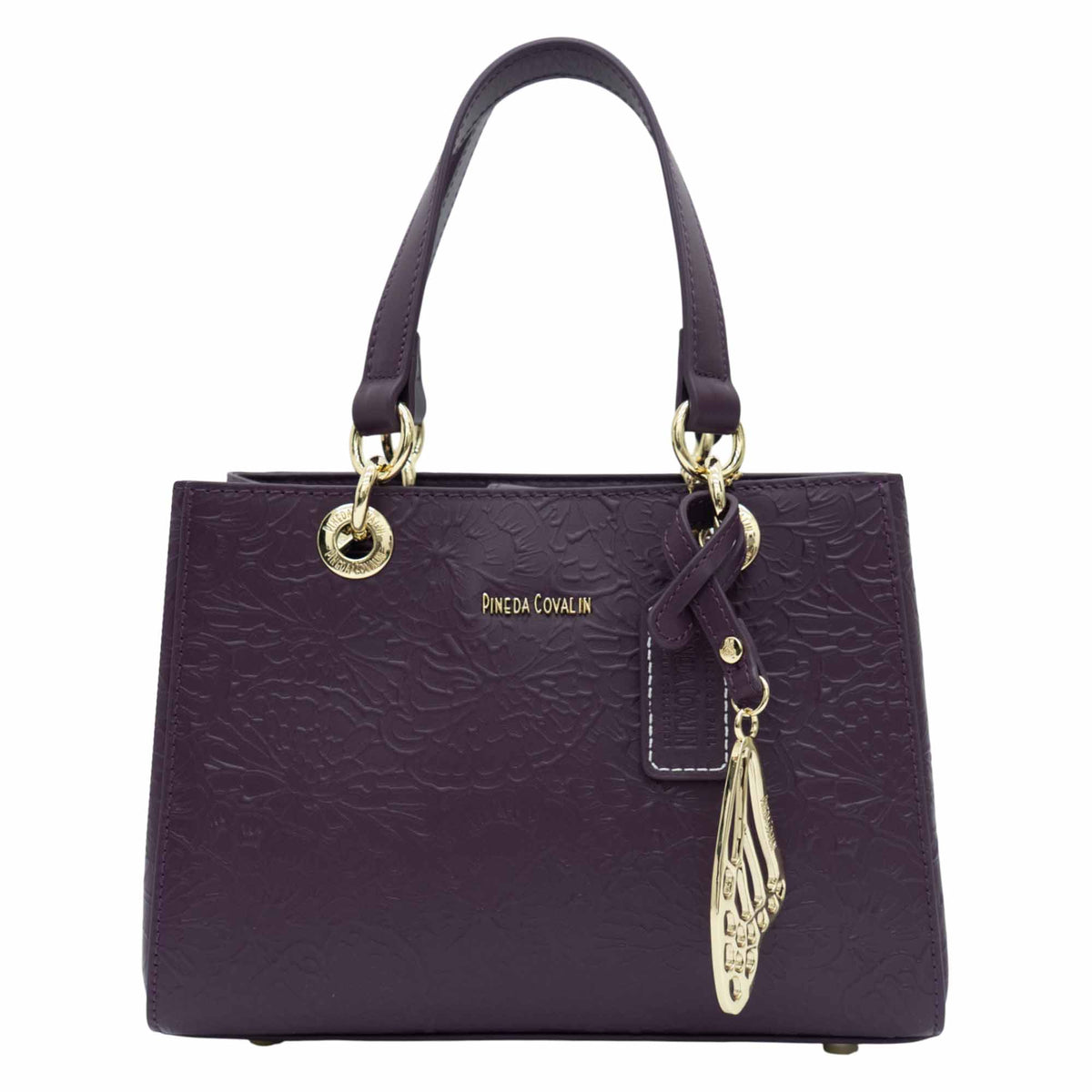 Mini Satchel Kaxan Piel Grabado Cempasúchil