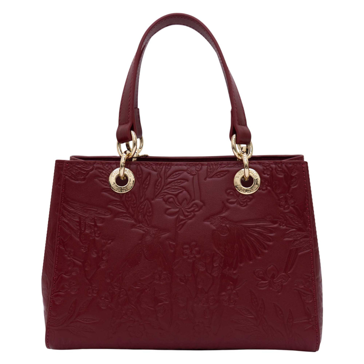 Mini Satchel Kaxan Piel Grabado Urraca Mexicana