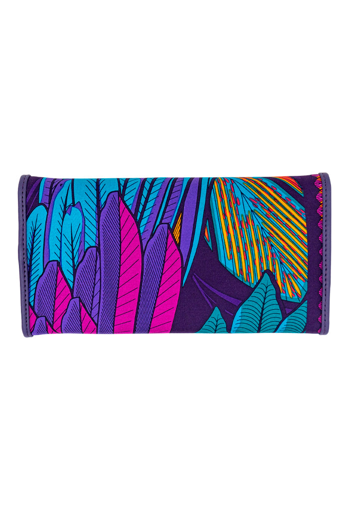 Cartera Bolsillo Negro Guacamaya Morado