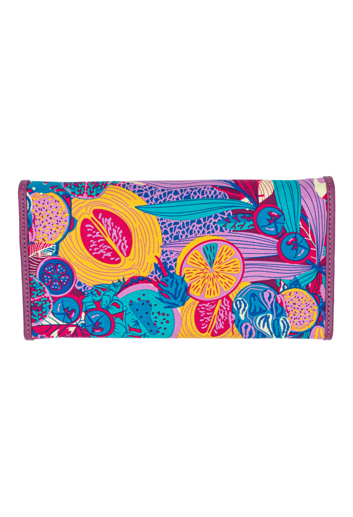 Cartera Bolsillo Uva Fruta Mexicana Fucsia