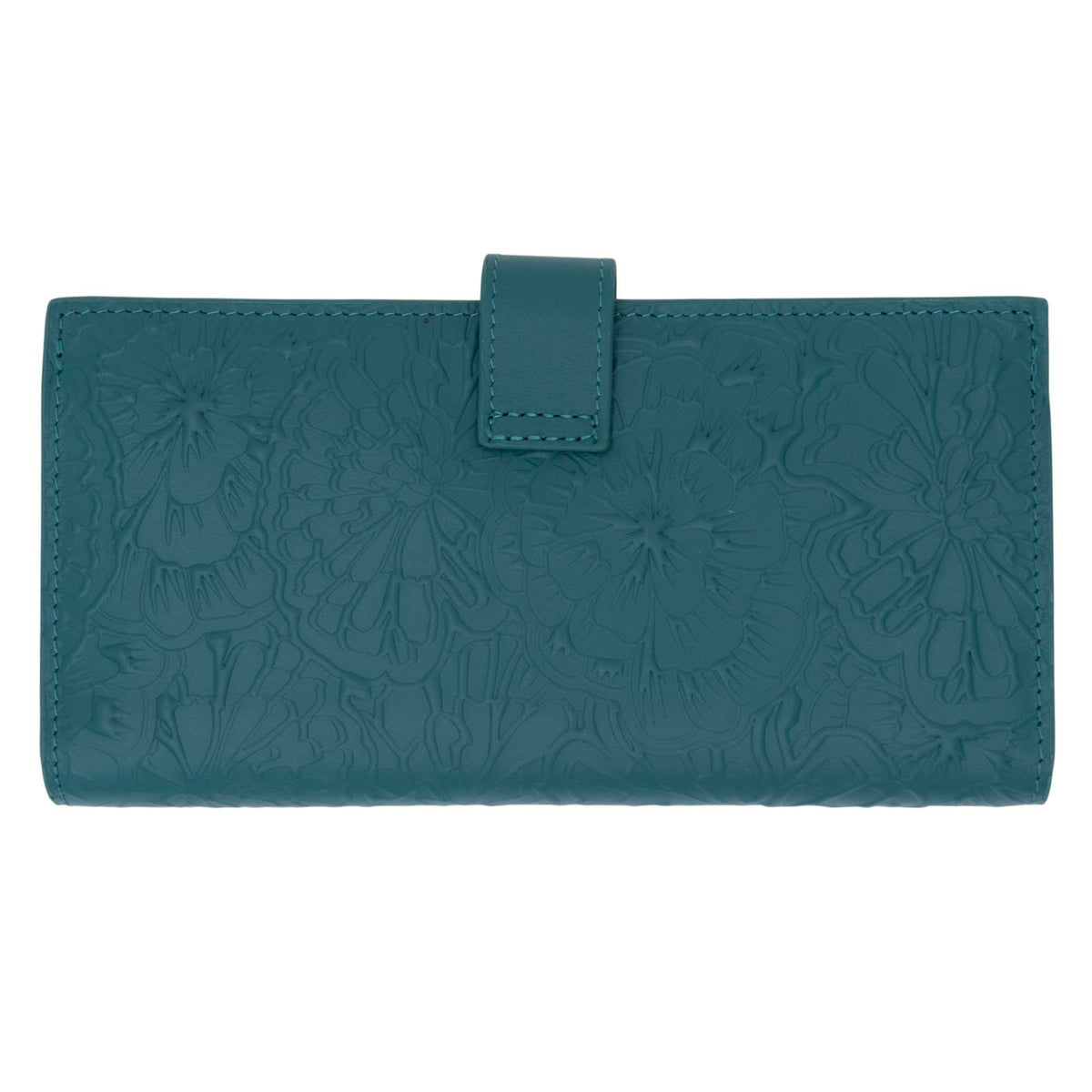 Cartera Grande Xook Piel Grabado Cempasúchil