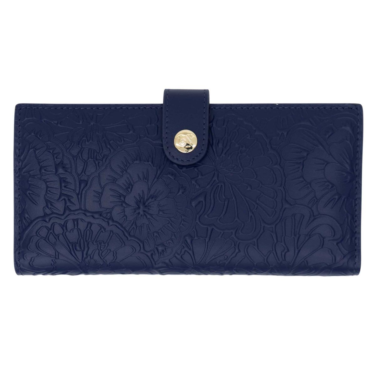 Cartera Grande Xook Piel Grabado Cempasúchil