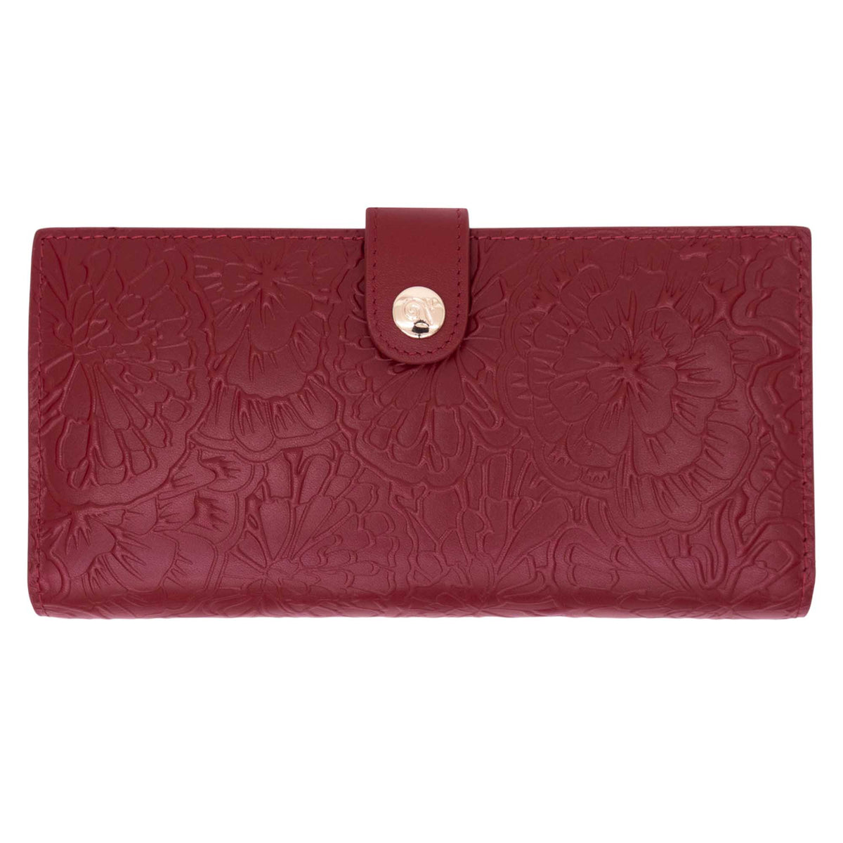 Cartera Grande Xook Piel Grabado Cempasúchil