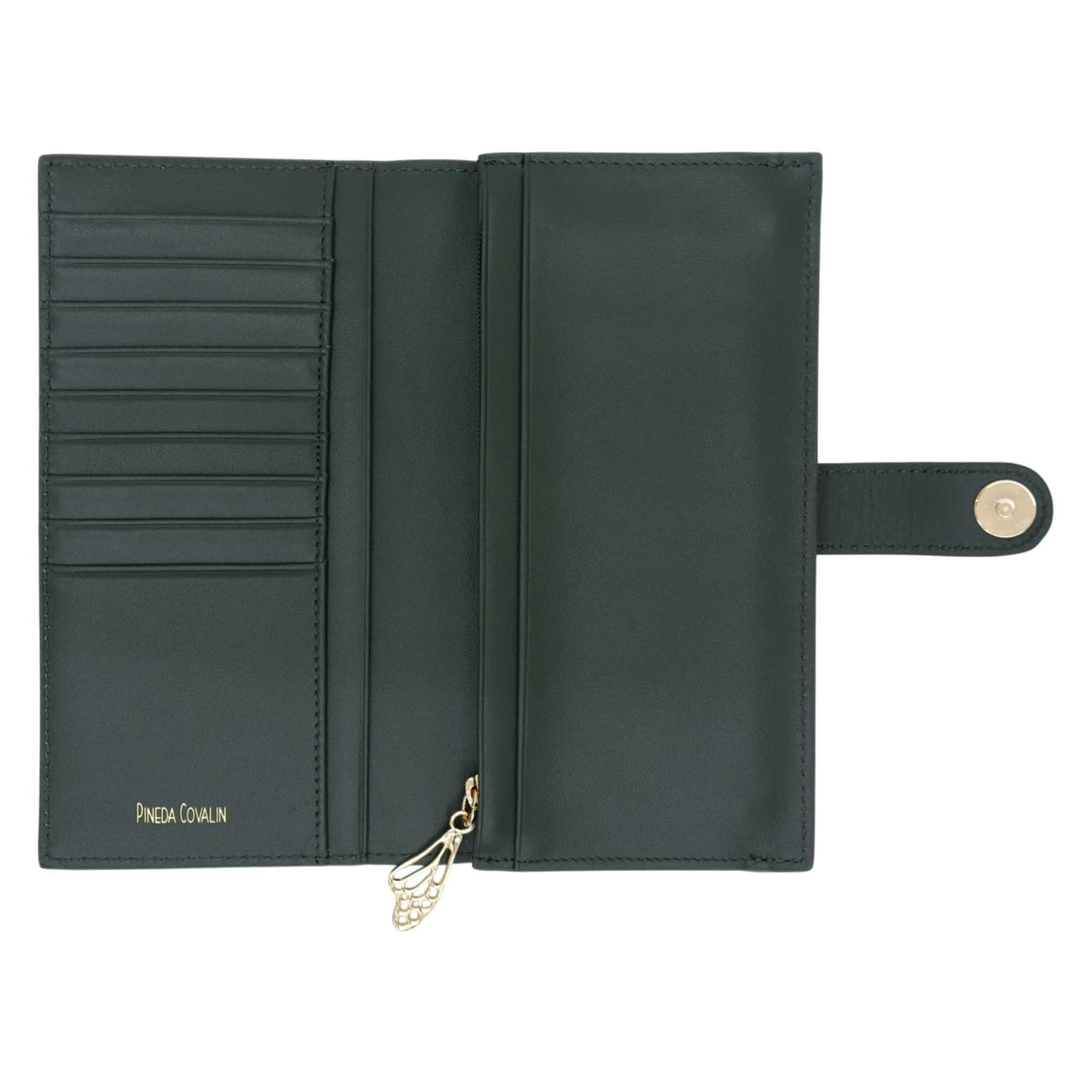 Cartera Grande Xook Piel Grabado Cempasúchil