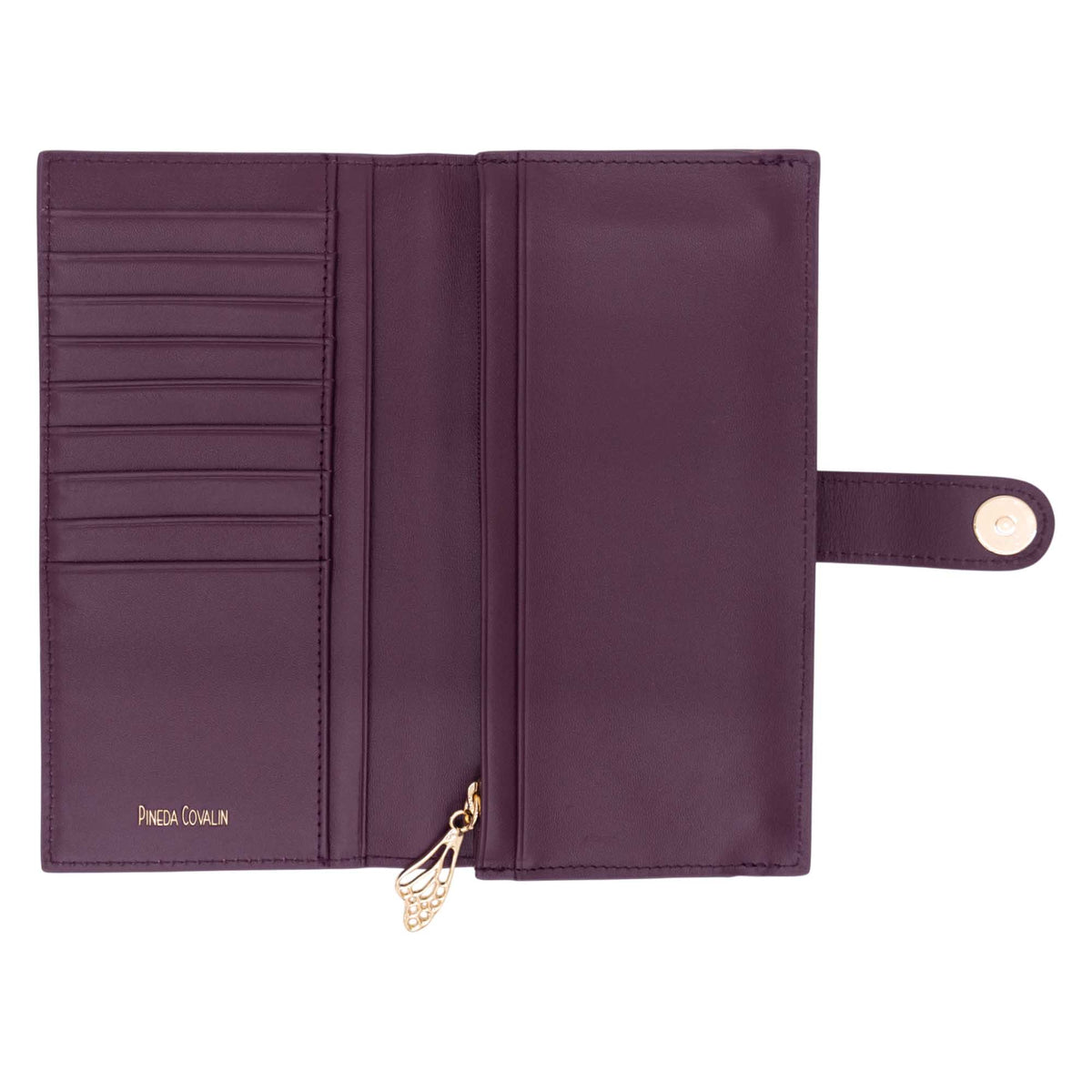 Cartera Grande Xook Piel Grabado Cempasúchil