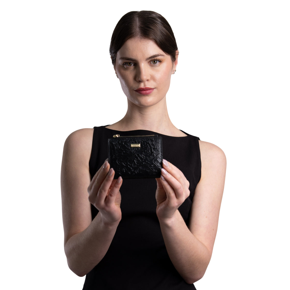 Cartera Chica Yemal Piel Grabado Cempasúchil