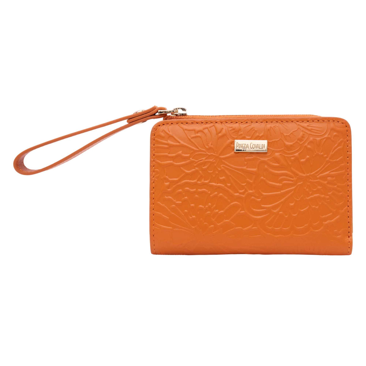 Cartera Naay Piel Pineda Covalin Grabado Cempasúchil