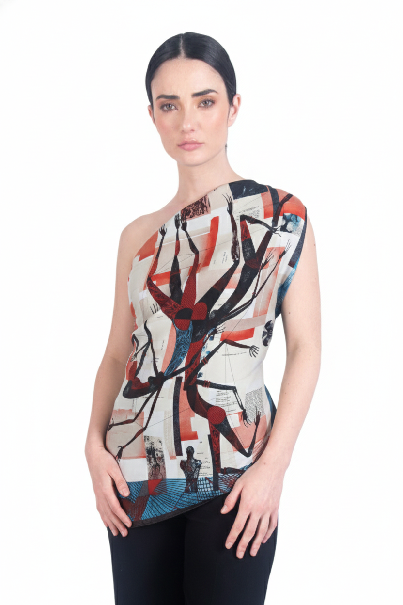 Mascada Cosmogonía Onírica Azul 90 cm