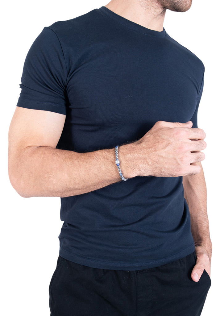 Pulsera Onda Elementos Plata