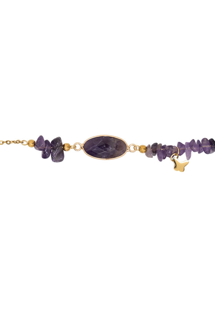 Pulsera Mariposa Centro Amatista