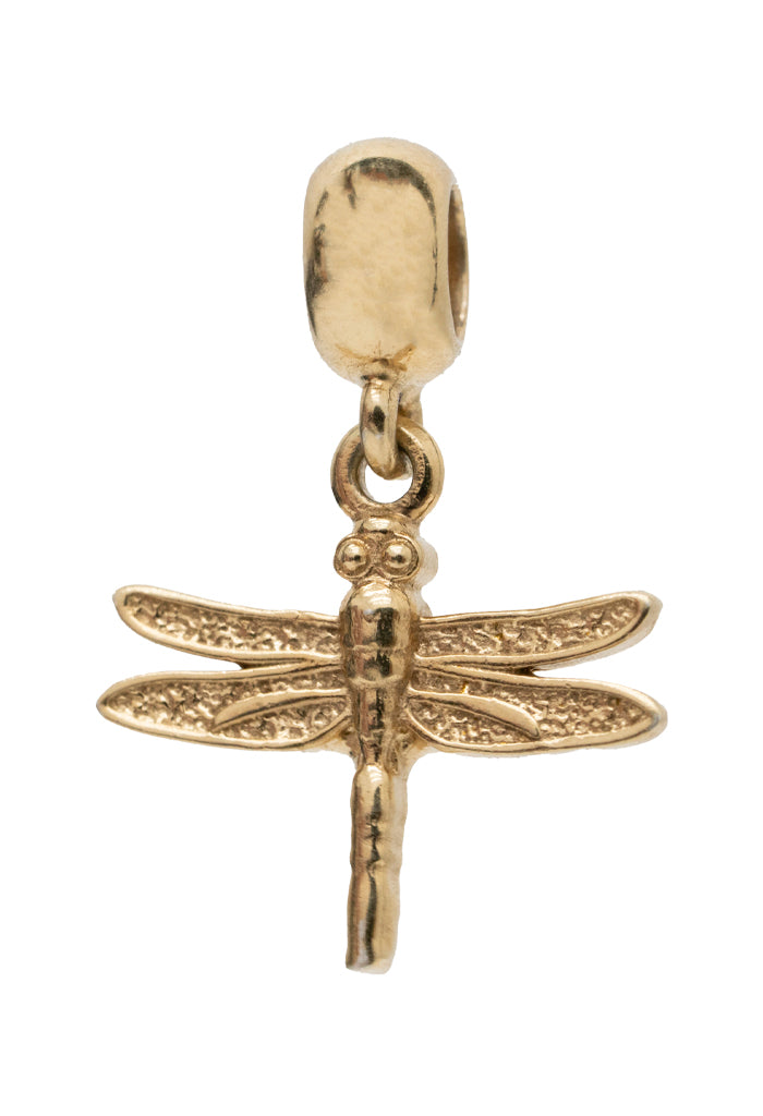 Amuleto para Brazalete Libélula Baño de Oro