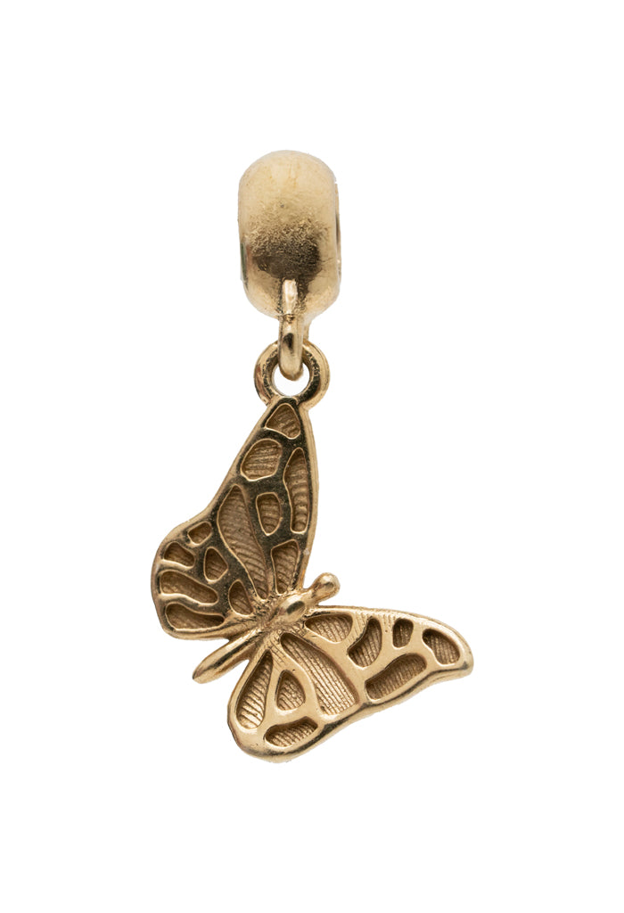 Amuleto para Brazalete Mariposa Baño de Oro