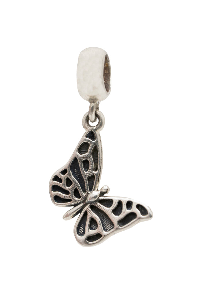 Amuleto para Brazalete Mariposa Plata