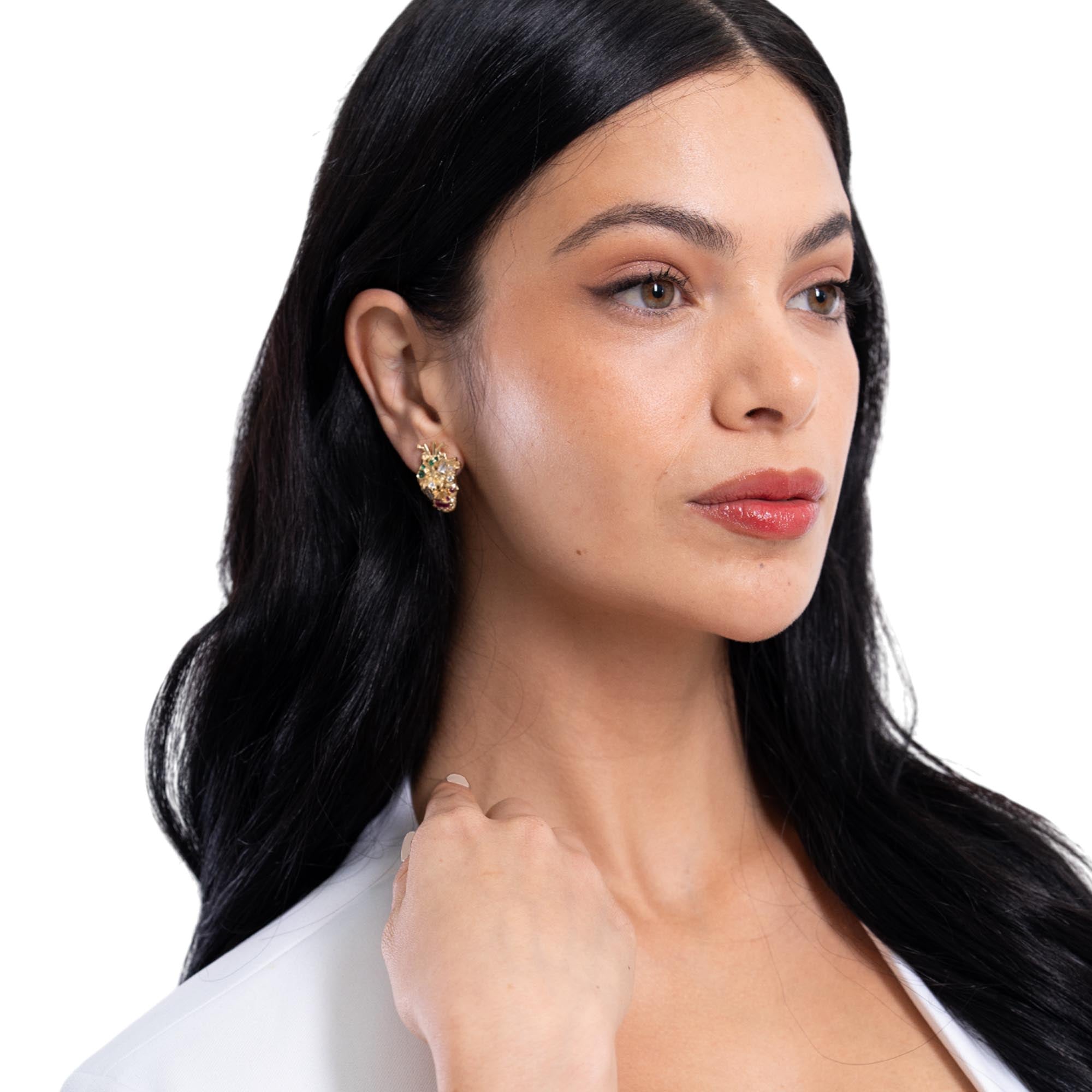 Aretes Corazón con Cristales