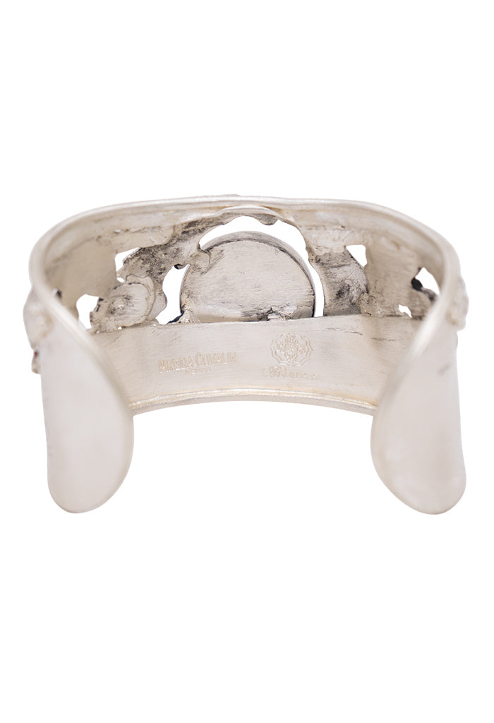 Brazalete Ajustable San Benito Plateado