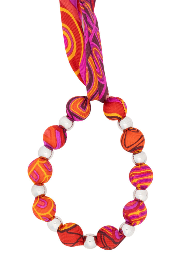 Pulsera Bolitas Seda Diosas Mexicas