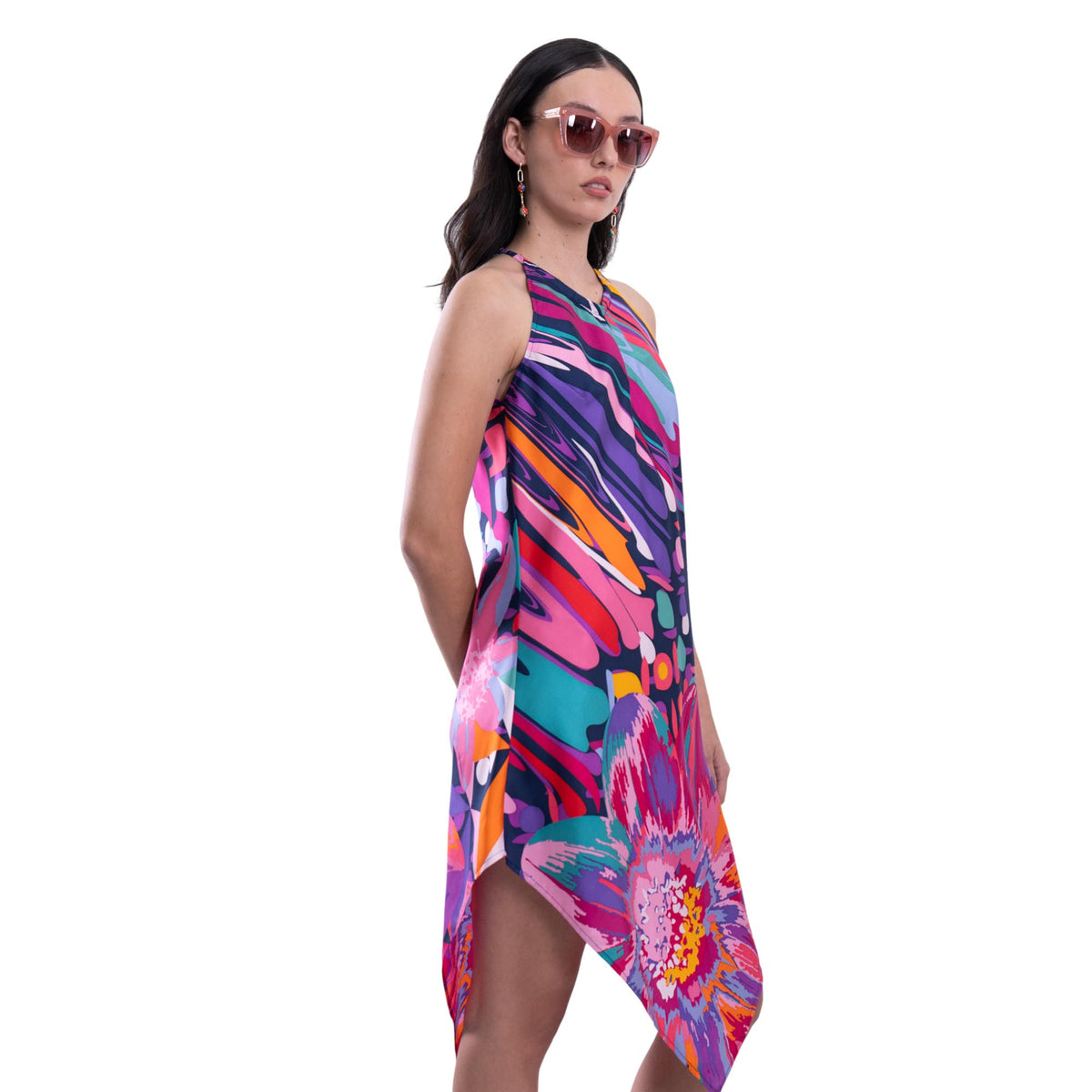 Vestido Largo Arte Efímero Morado