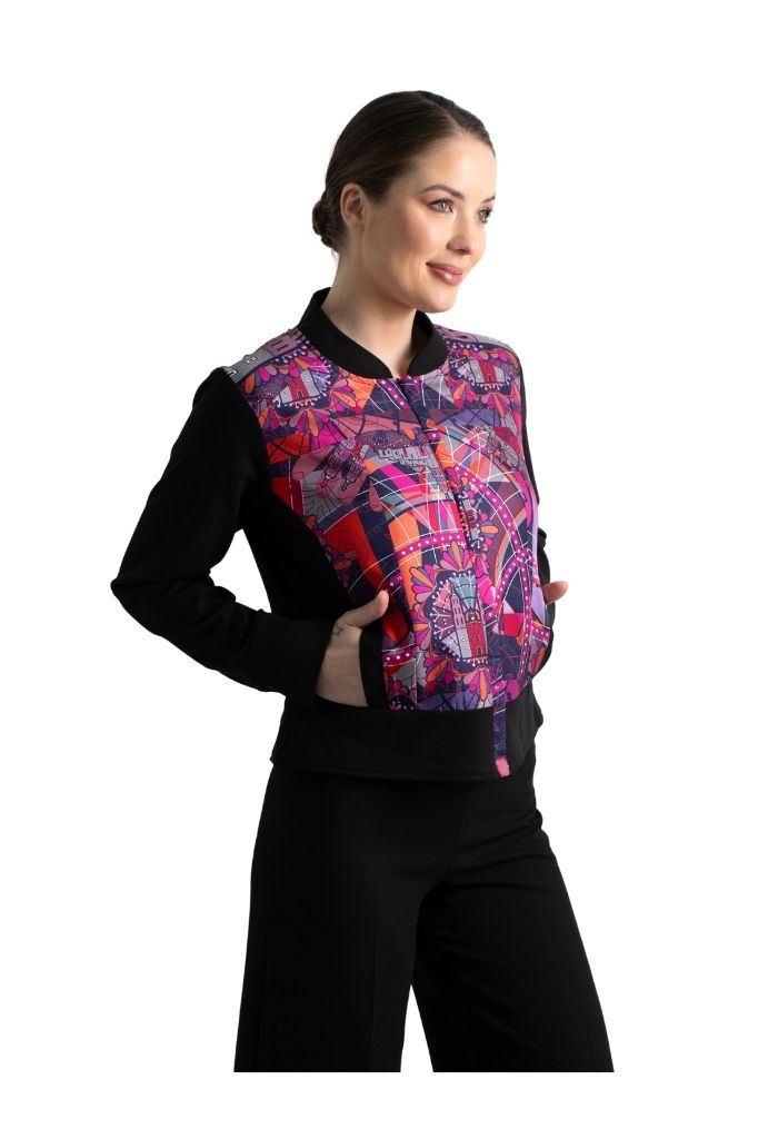 Bomber Okomej Dolores Hidalgo Fucsia