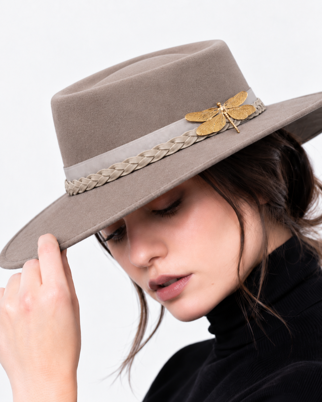 Sombrero Oochel Gamuza  Beige Libélula