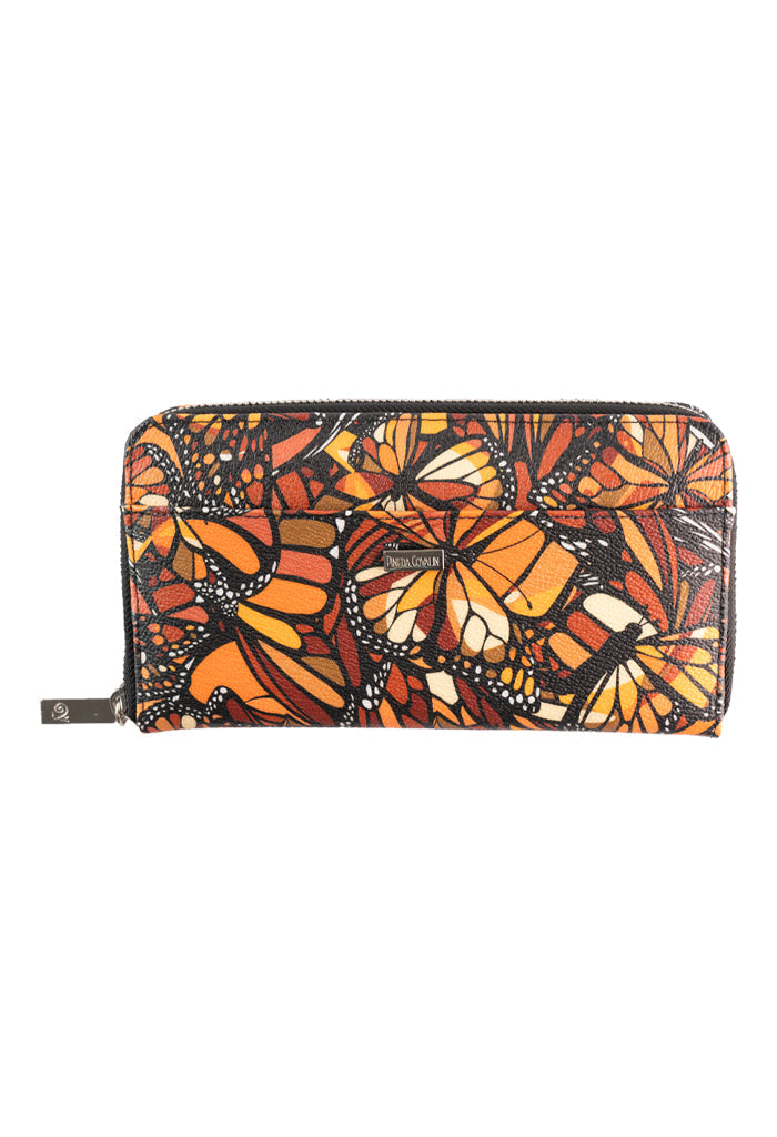 Cartera Grande Vinil Vuelo de Mariposa