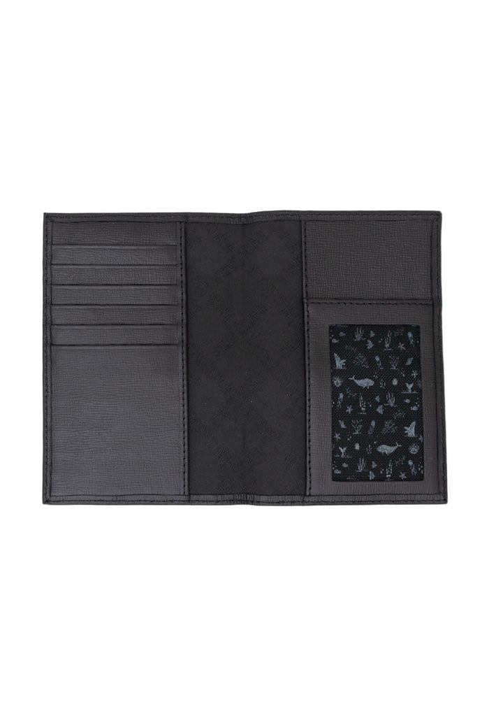 Porta Pasaporte Piel Negro