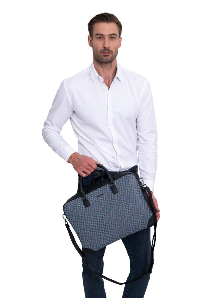 Porta Laptop Tseél Saffiano Maíz Negro