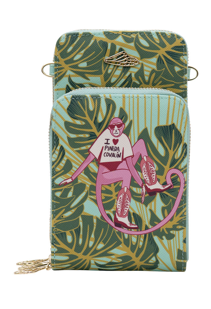 Porta Celular Naab Saffiano Monos Guardianes De La Selva