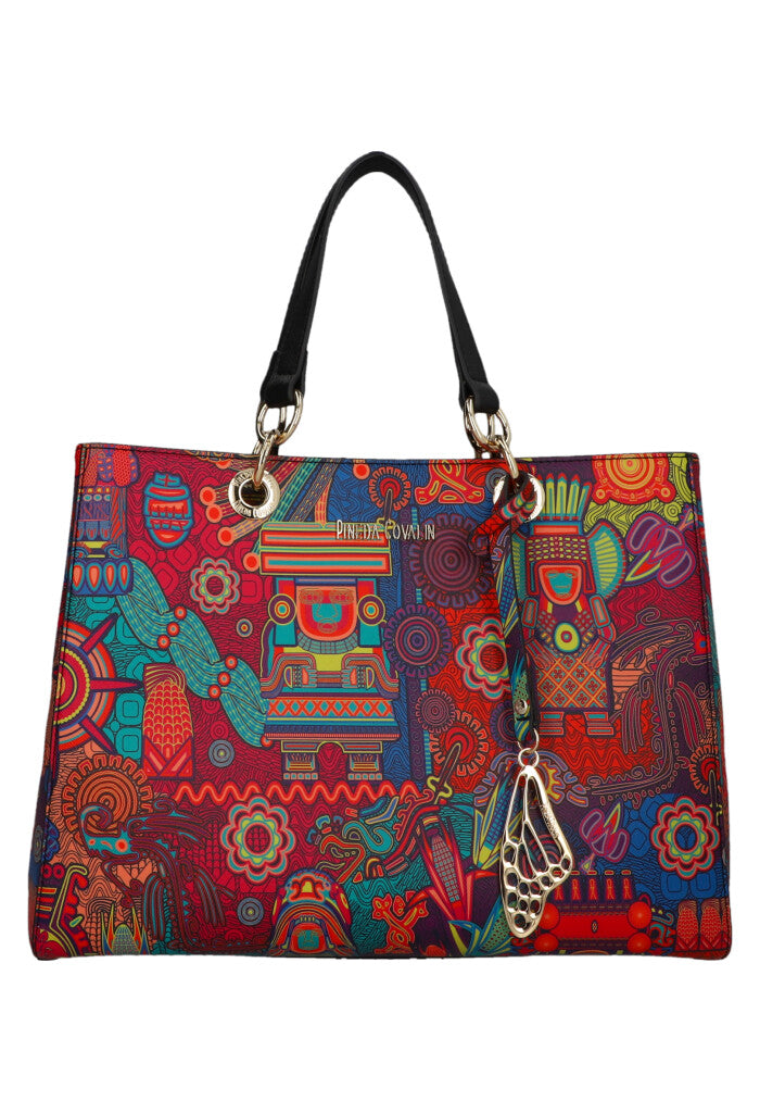 Bolsa Kaxan Saffiano Diosas Mexicas Original