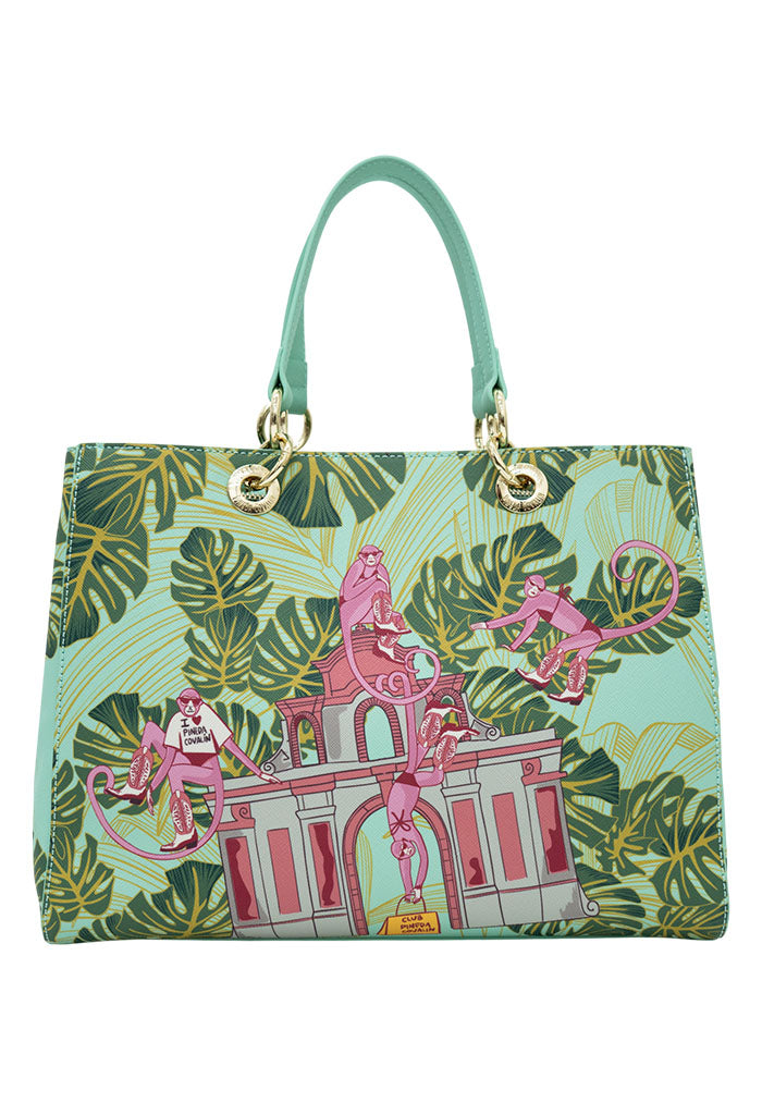 Bolsa Kaxan Saffiano Monos Guardianes De La Selva